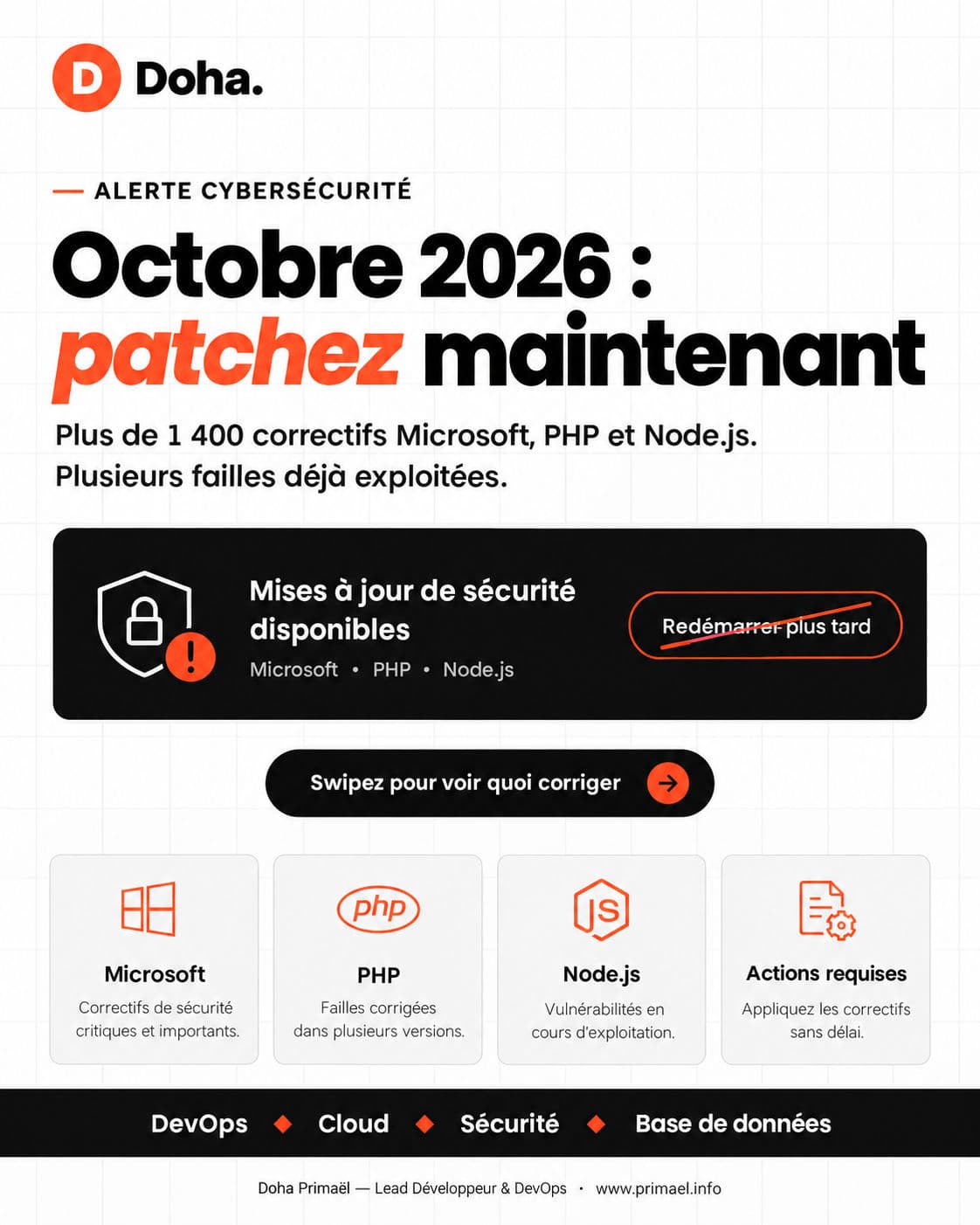 Alerte Cybersécurité : Patchez Maintenant