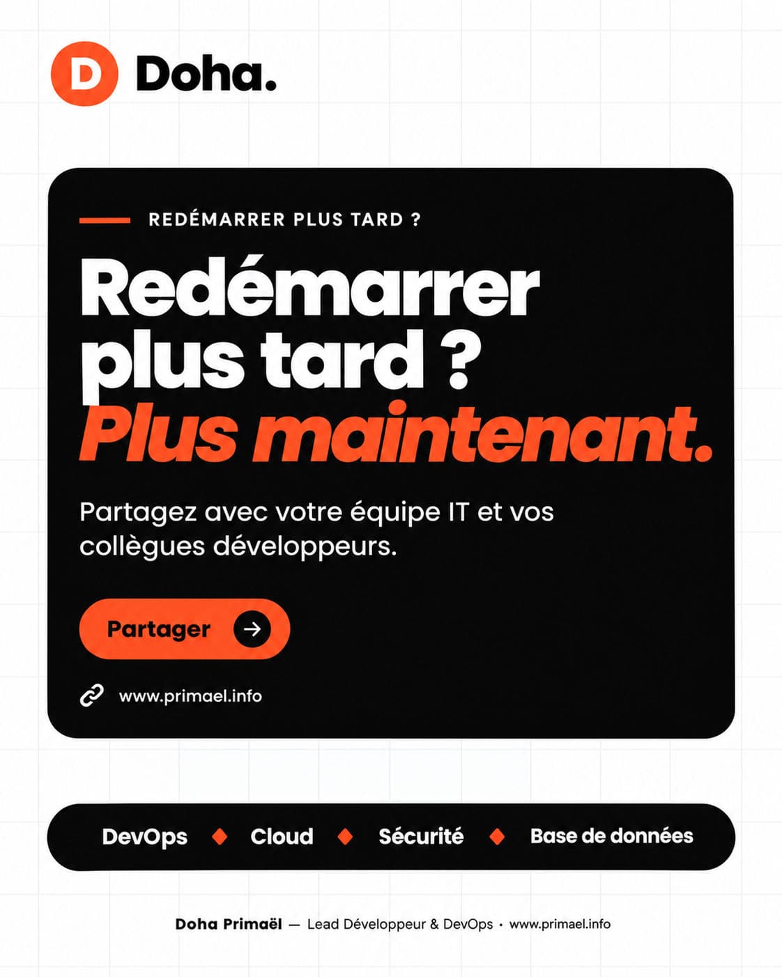 Redémarrer Plus Tard ?